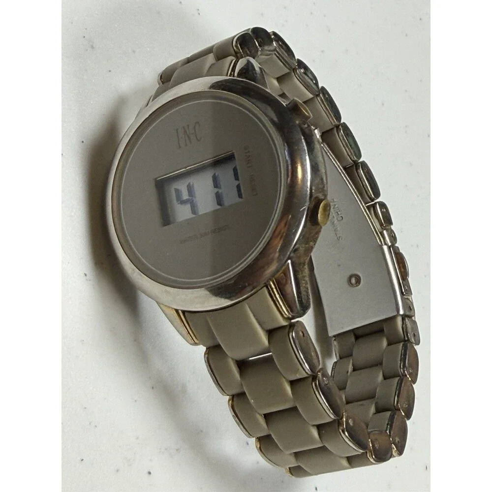 INC International Concepts Digital Watch Original Mixed Bracelet